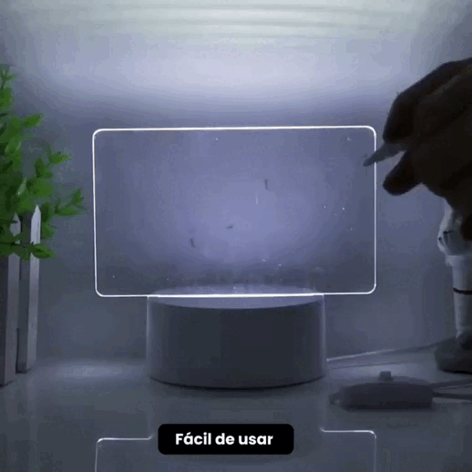 Tablero 3D para tomar notas creativas
